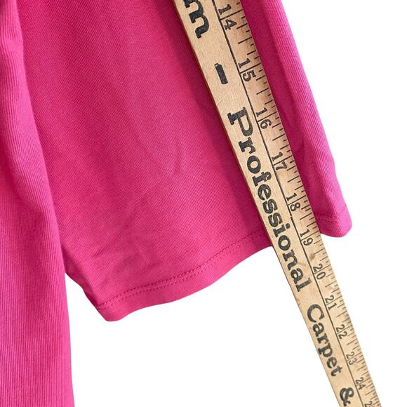 Quacker Factory Top 2X Pink Palm Tree Sparkle Rhinestones Tropical Beachy Fun - Picture 7 of 13